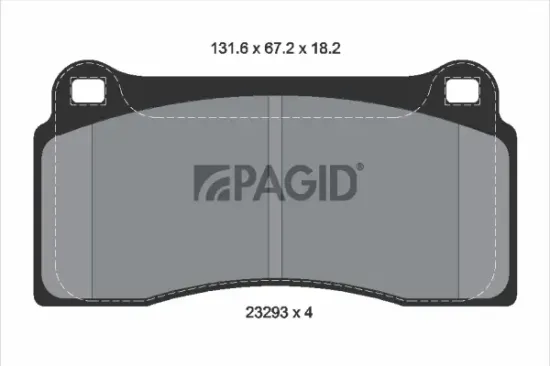 Bremsbelagsatz, Scheibenbremse PAGID T1201N Bild Bremsbelagsatz, Scheibenbremse PAGID T1201N