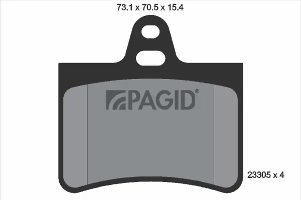 Bremsbelagsatz, Scheibenbremse Hinterachse PAGID T9106N