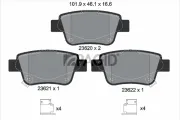 Bremsbelagsatz, Scheibenbremse Hinterachse PAGID T3130N