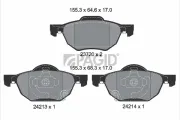 Bremsbelagsatz, Scheibenbremse Vorderachse PAGID T1397N