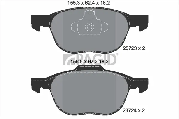 Bremsbelagsatz, Scheibenbremse Vorderachse PAGID T1436N
