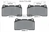 Bremsbelagsatz, Scheibenbremse Vorderachse PAGID T2308N