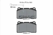 Bremsbelagsatz, Scheibenbremse Vorderachse PAGID T1883N