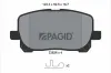 Bremsbelagsatz, Scheibenbremse Vorderachse PAGID T1332N