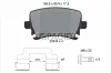 Bremsbelagsatz, Scheibenbremse Hinterachse PAGID T1492N