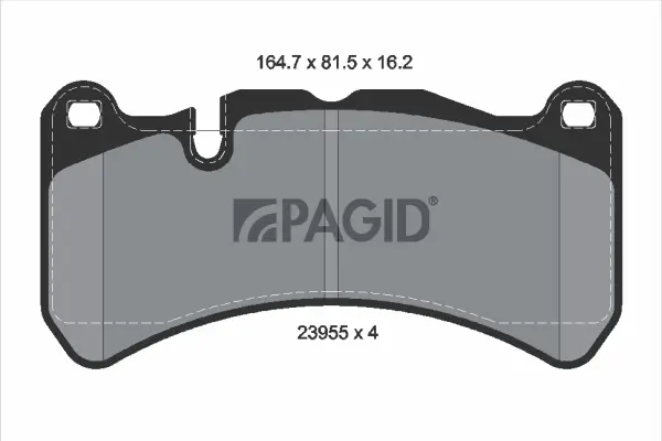 Bremsbelagsatz, Scheibenbremse Vorderachse PAGID T1998N