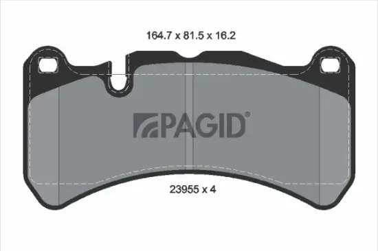 Bremsbelagsatz, Scheibenbremse Vorderachse PAGID T1998N Bild Bremsbelagsatz, Scheibenbremse Vorderachse PAGID T1998N