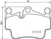 Bremsbelagsatz, Scheibenbremse PAGID T1799N