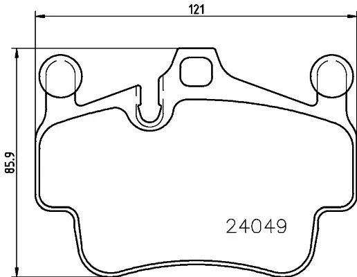 Bremsbelagsatz, Scheibenbremse PAGID T1799N Bild Bremsbelagsatz, Scheibenbremse PAGID T1799N