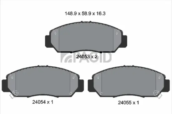Bremsbelagsatz, Scheibenbremse Vorderachse PAGID T1411N Bild Bremsbelagsatz, Scheibenbremse Vorderachse PAGID T1411N