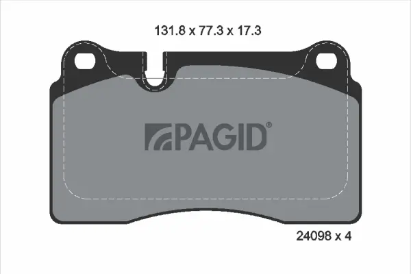 Bremsbelagsatz, Scheibenbremse Vorderachse PAGID T1499N