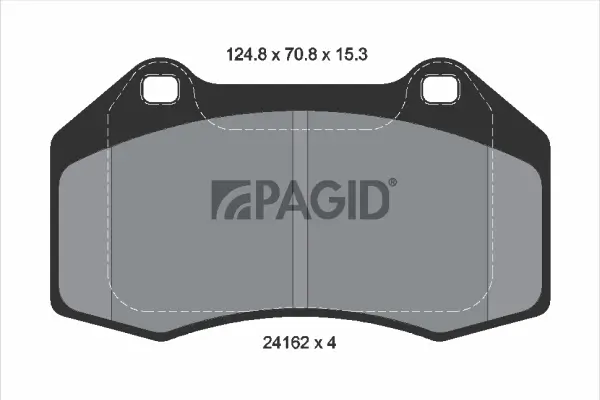 Bremsbelagsatz, Scheibenbremse Vorderachse PAGID T1532N