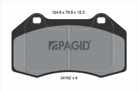 Bremsbelagsatz, Scheibenbremse Vorderachse PAGID T1532N Bild Bremsbelagsatz, Scheibenbremse Vorderachse PAGID T1532N