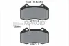 Bremsbelagsatz, Scheibenbremse Vorderachse PAGID T1786N