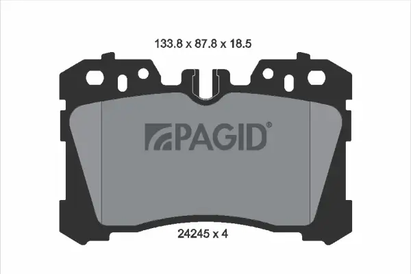 Bremsbelagsatz, Scheibenbremse Vorderachse PAGID T1561N
