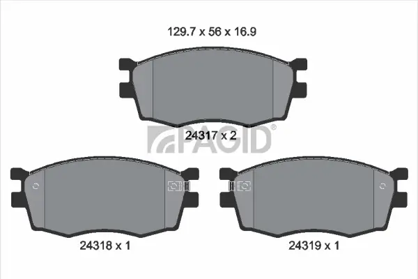 Bremsbelagsatz, Scheibenbremse Vorderachse PAGID T1591N
