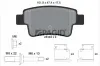 Bremsbelagsatz, Scheibenbremse Hinterachse PAGID T2066N