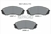 Bremsbelagsatz, Scheibenbremse Vorderachse PAGID T1724N