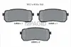 Bremsbelagsatz, Scheibenbremse Hinterachse PAGID T1725N