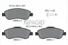 Bremsbelagsatz, Scheibenbremse Vorderachse PAGID T1731N