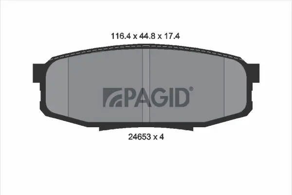 Bremsbelagsatz, Scheibenbremse Hinterachse PAGID T1750N