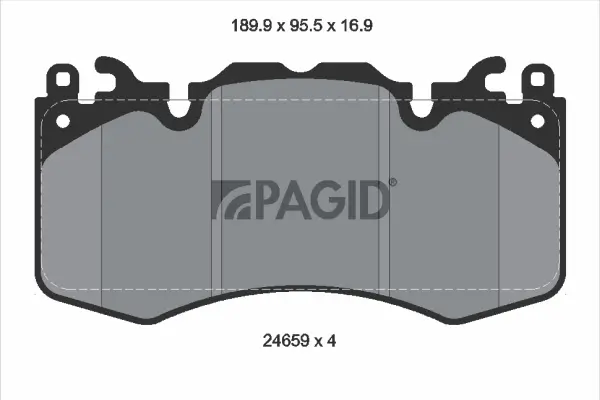 Bremsbelagsatz, Scheibenbremse Vorderachse PAGID T2113N