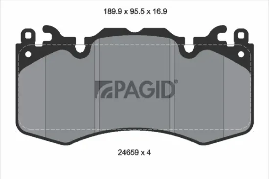 Bremsbelagsatz, Scheibenbremse Vorderachse PAGID T2113N Bild Bremsbelagsatz, Scheibenbremse Vorderachse PAGID T2113N