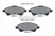 Bremsbelagsatz, Scheibenbremse Vorderachse PAGID T1905N