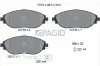 Bremsbelagsatz, Scheibenbremse Vorderachse PAGID T2074N