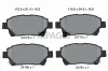 Bremsbelagsatz, Scheibenbremse Vorderachse PAGID T1852N