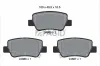 Bremsbelagsatz, Scheibenbremse Hinterachse PAGID T1865N
