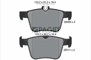 Bremsbelagsatz, Scheibenbremse Hinterachse PAGID T1977N