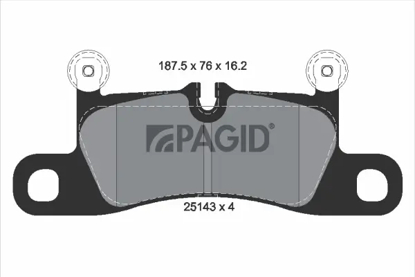 Bremsbelagsatz, Scheibenbremse Hinterachse PAGID T2158N