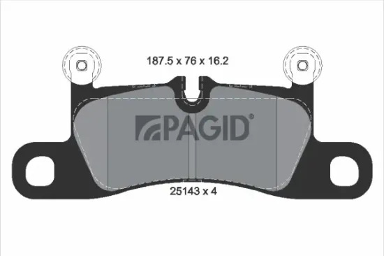 Bremsbelagsatz, Scheibenbremse Hinterachse PAGID T2158N Bild Bremsbelagsatz, Scheibenbremse Hinterachse PAGID T2158N