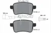 Bremsbelagsatz, Scheibenbremse Hinterachse PAGID T2011N