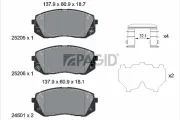 Bremsbelagsatz, Scheibenbremse Vorderachse PAGID T2705N