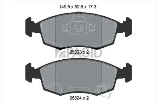 Bremsbelagsatz, Scheibenbremse Vorderachse PAGID T2139N Bild Bremsbelagsatz, Scheibenbremse Vorderachse PAGID T2139N