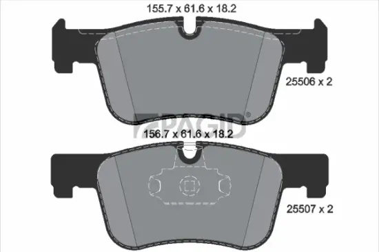 Bremsbelagsatz, Scheibenbremse Vorderachse PAGID T2164N Bild Bremsbelagsatz, Scheibenbremse Vorderachse PAGID T2164N