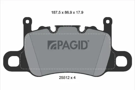 Bremsbelagsatz, Scheibenbremse Hinterachse PAGID T2356N Bild Bremsbelagsatz, Scheibenbremse Hinterachse PAGID T2356N