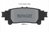 Bremsbelagsatz, Scheibenbremse Hinterachse PAGID T3147N