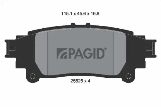 Bremsbelagsatz, Scheibenbremse Hinterachse PAGID T3147N Bild Bremsbelagsatz, Scheibenbremse Hinterachse PAGID T3147N