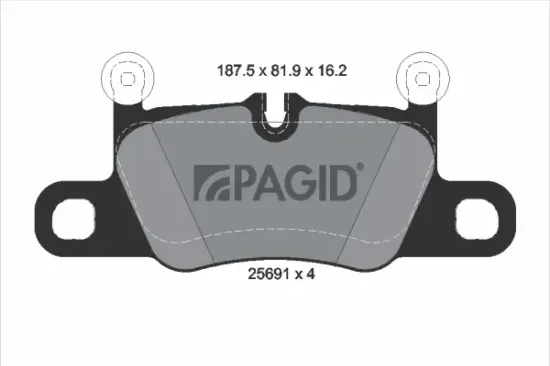 Bremsbelagsatz, Scheibenbremse Hinterachse PAGID T3183N Bild Bremsbelagsatz, Scheibenbremse Hinterachse PAGID T3183N