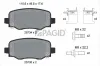 Bremsbelagsatz, Scheibenbremse Hinterachse PAGID T2468N