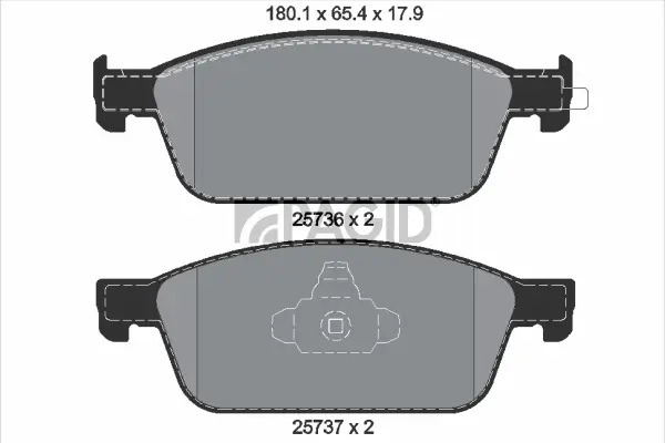 Bremsbelagsatz, Scheibenbremse Vorderachse PAGID T2262N