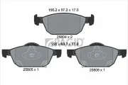 Bremsbelagsatz, Scheibenbremse Vorderachse PAGID T2319N