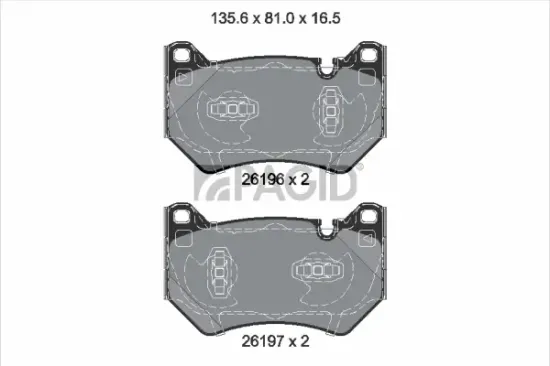 Bremsbelagsatz, Scheibenbremse Vorderachse PAGID T2829N Bild Bremsbelagsatz, Scheibenbremse Vorderachse PAGID T2829N