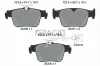 Bremsbelagsatz, Scheibenbremse Hinterachse PAGID T3188N