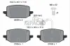 Bremsbelagsatz, Scheibenbremse Hinterachse PAGID T4607N