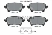 Bremsbelagsatz, Scheibenbremse Hinterachse PAGID T3185N