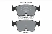Bremsbelagsatz, Scheibenbremse Vorderachse PAGID T3197N